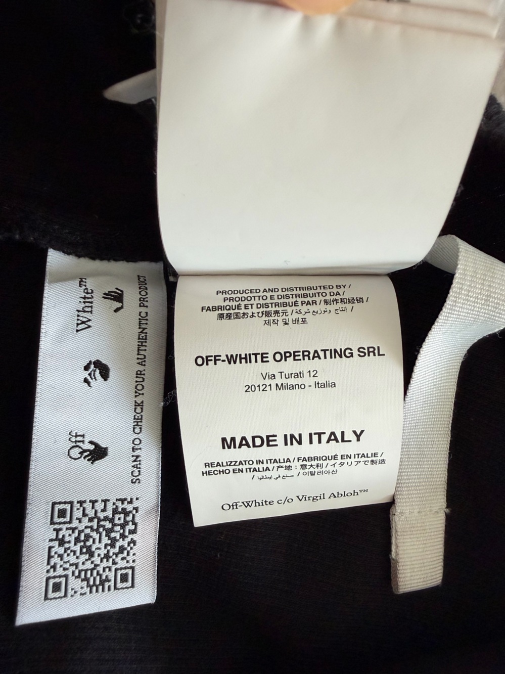 Off-White Black Ribbed Racerback Dress - Picture 9 of 16